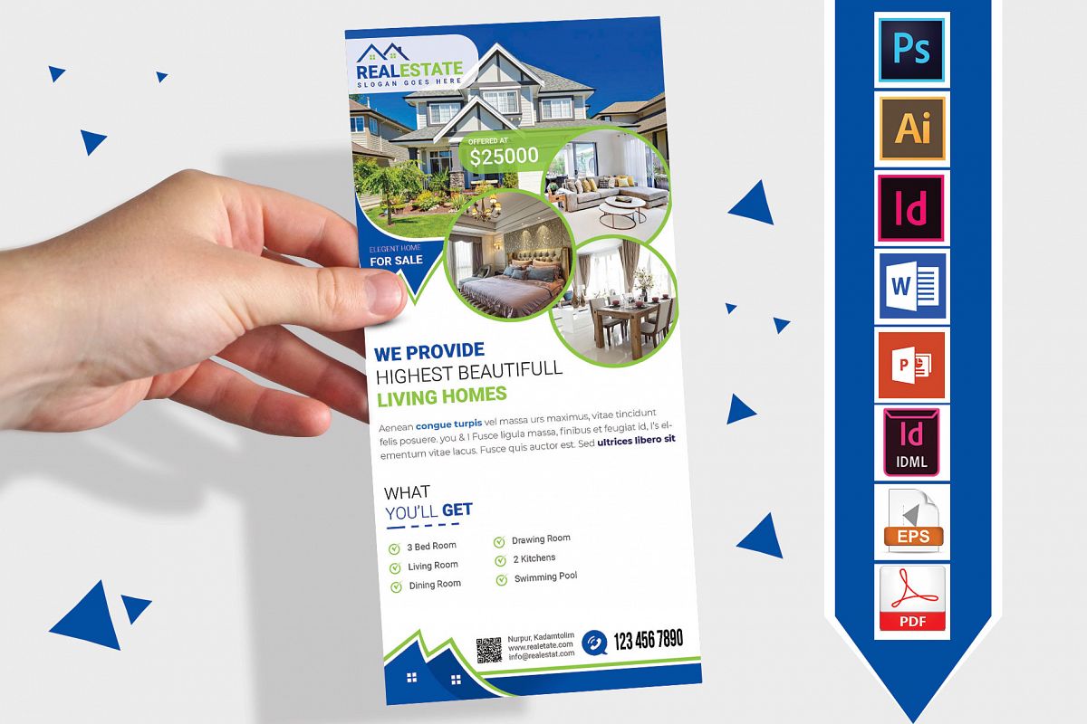 Rack Card | Real Estate DL Flyer Vol-02 example image 1
