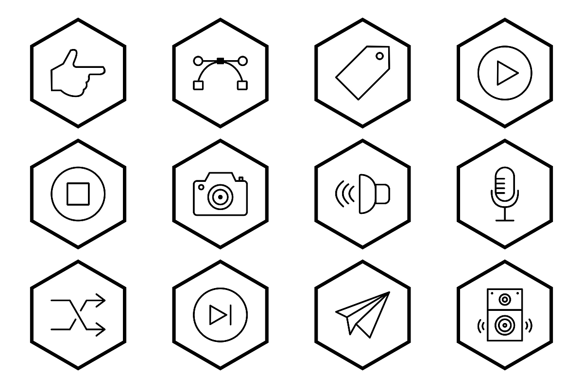 Set Of Multimedia Icons example image 1