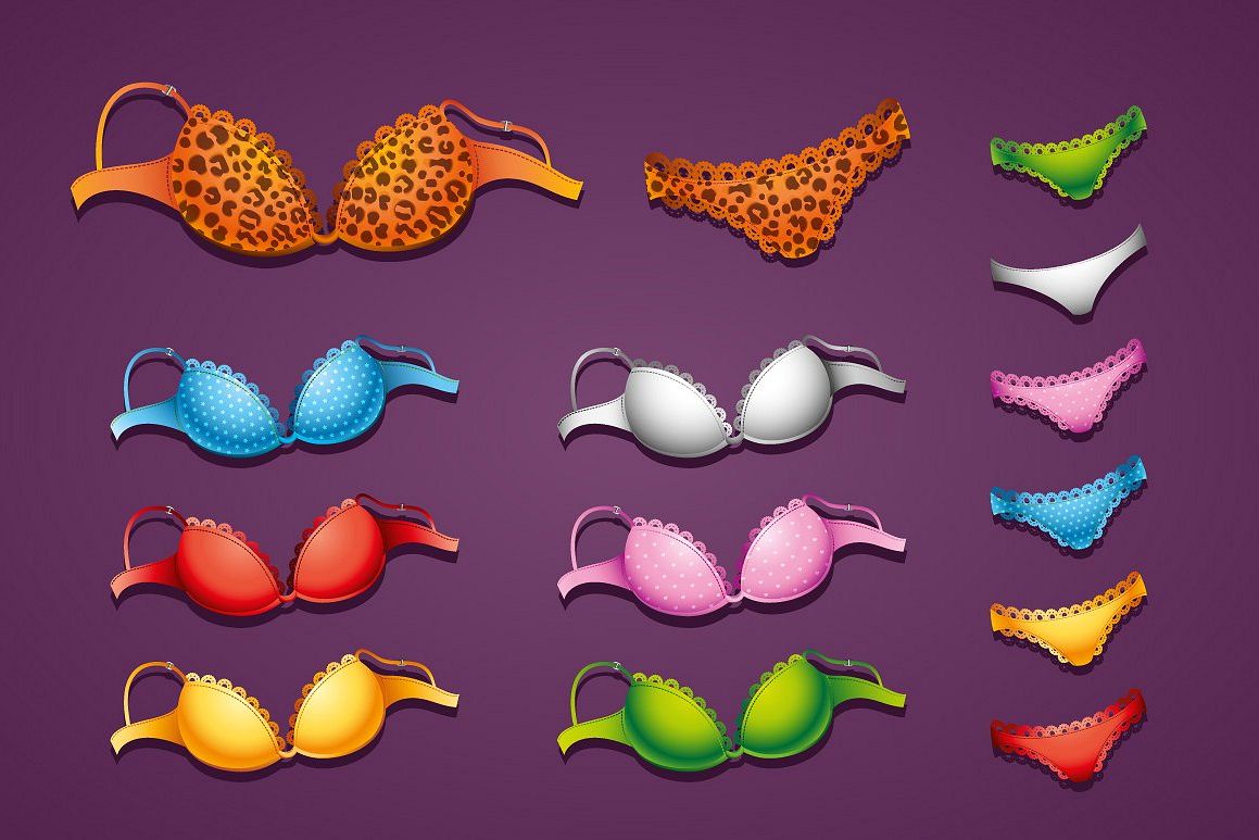 7 colors women underwear lingerie set from bra and panties. example image 1