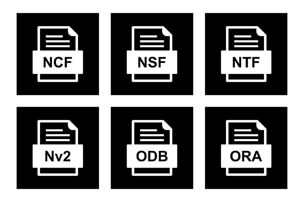 Set Of File Formats Icons example image 1