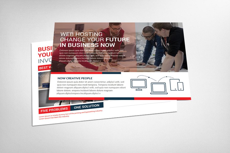 Web Hosting Business Postcard example image 1