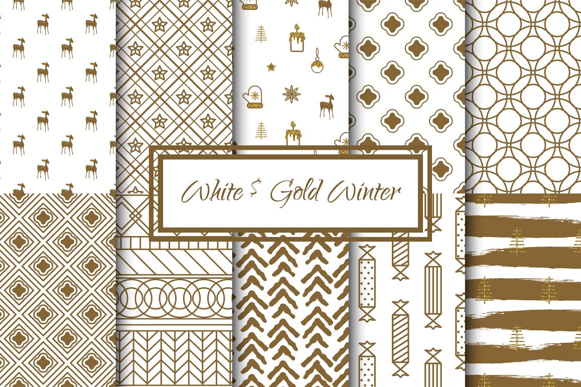 White and Gold Winter example image 1