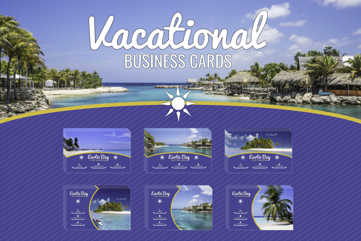 Vacational Business Card Template example image 1