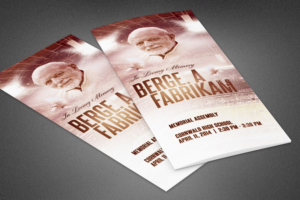 Rest in Peace Funeral Program example image 1