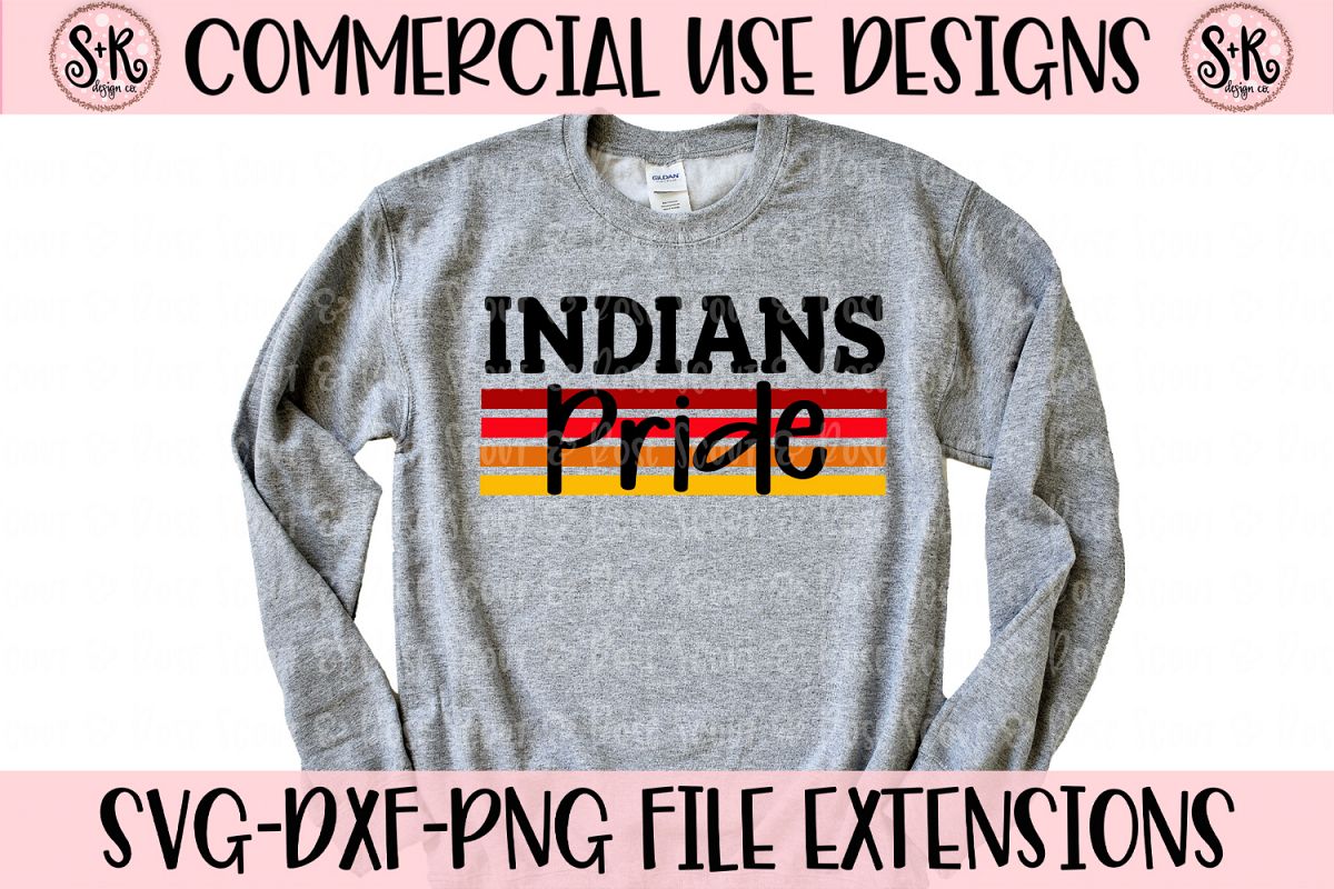 Indians Pride SVG DXF PNG example image 1