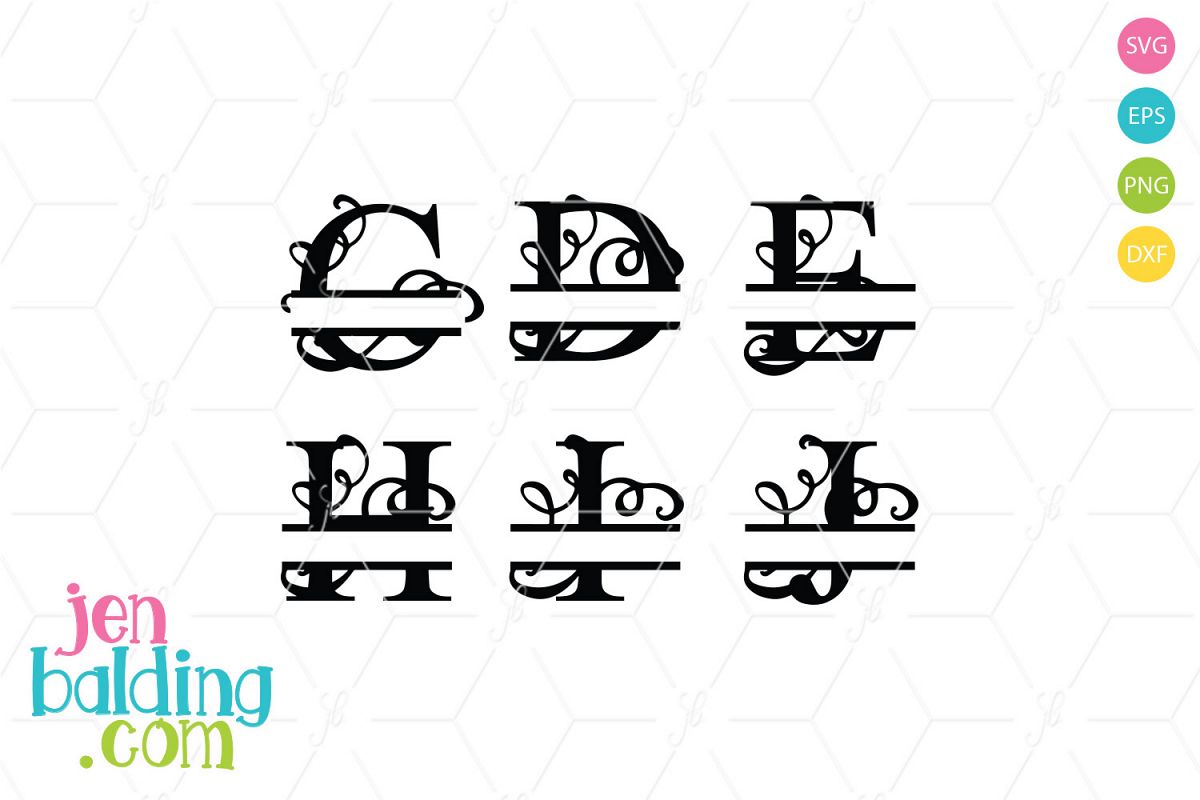 Split Monogram 3 example image 1