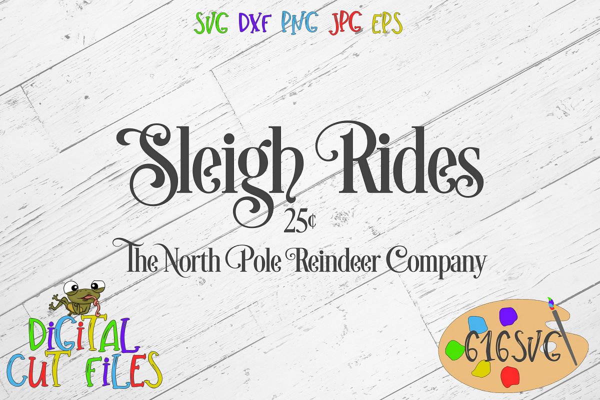 Sleigh Rides SVG (132437) | SVGs | Design Bundles
