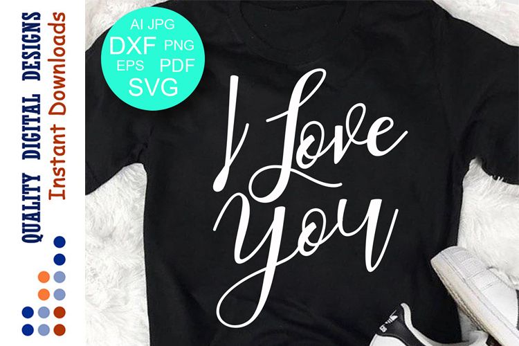 I love you svg files Valentines day example image 1