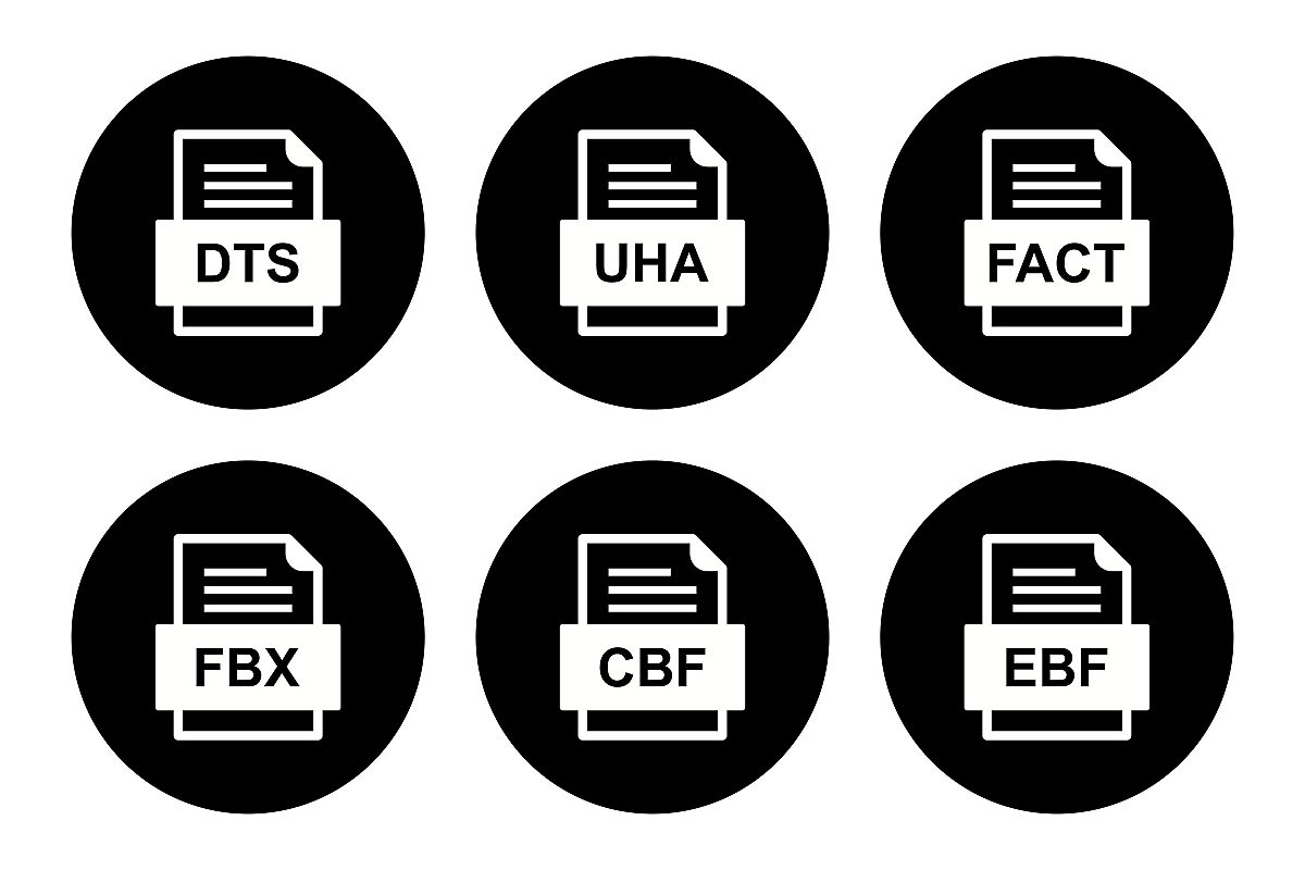 Set Of File Formats Icons example image 1