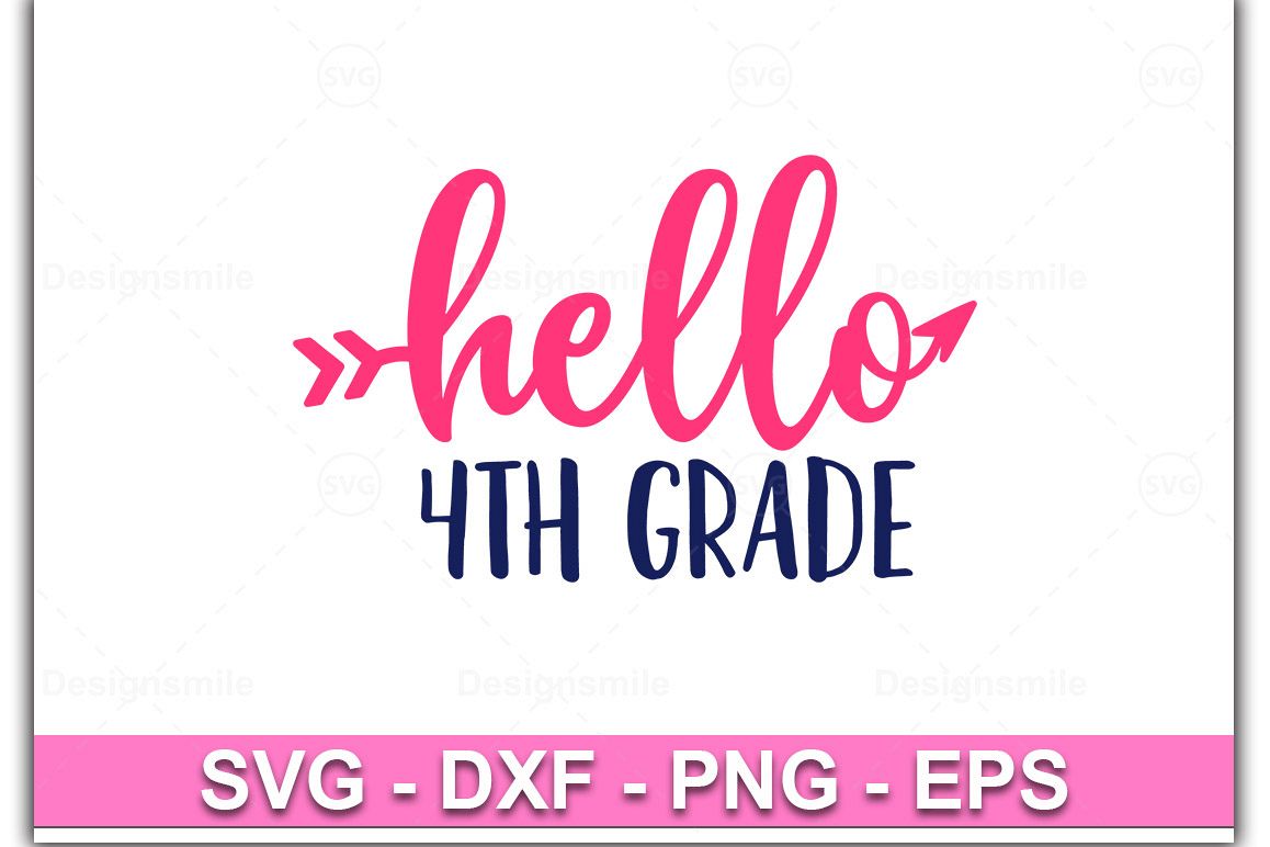 Hello 4th Grade svg, Hello 4th Grade svg,Hello 4th Grade example image 1