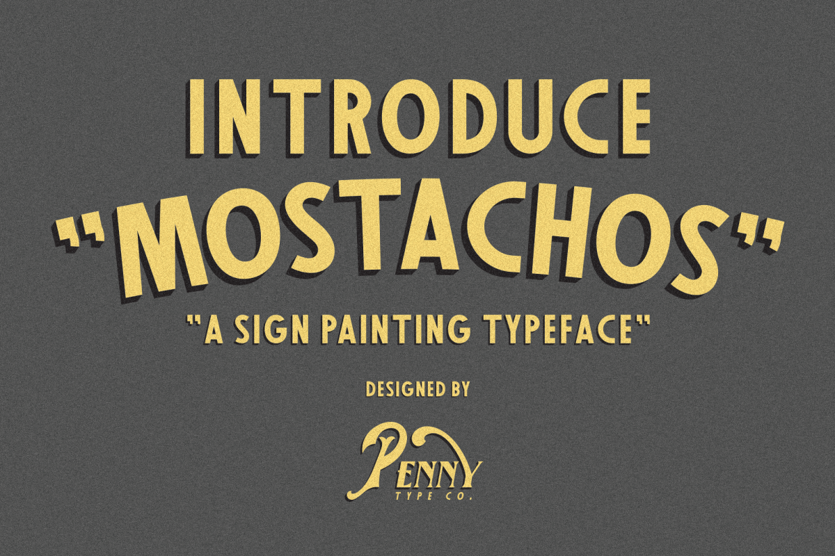 Mostachos Font example image 1