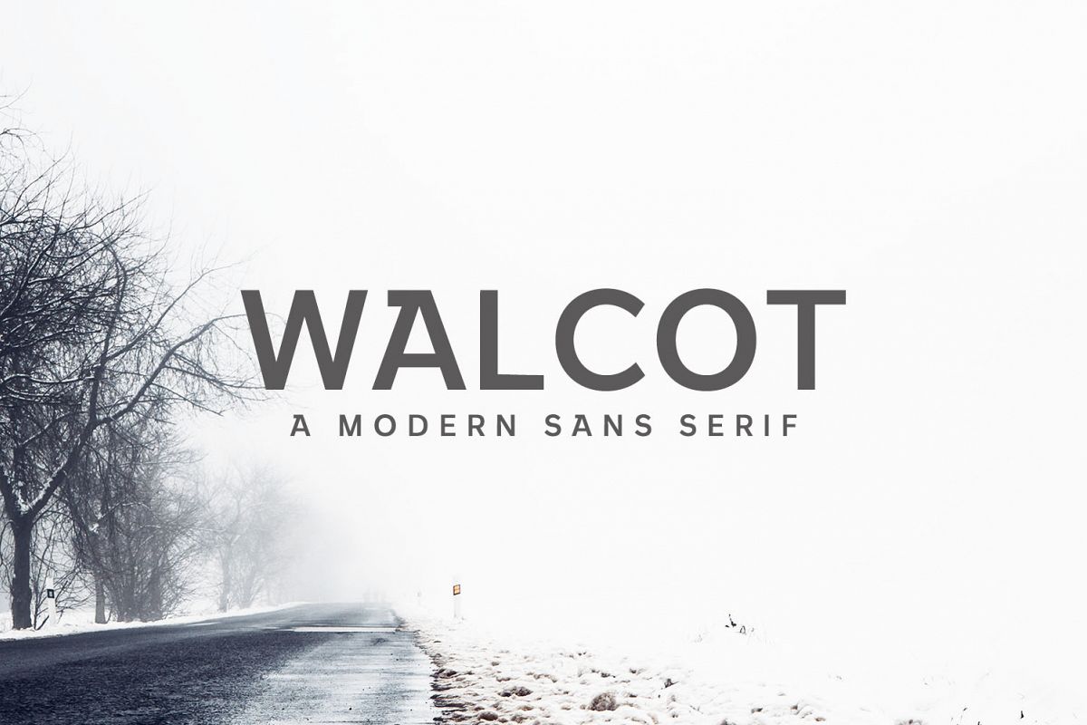 Walcot Modern Sans Serif Font example image 1