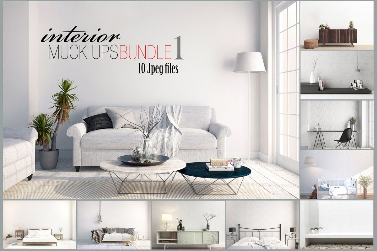 interior mockups bundle, stock photo example image 1