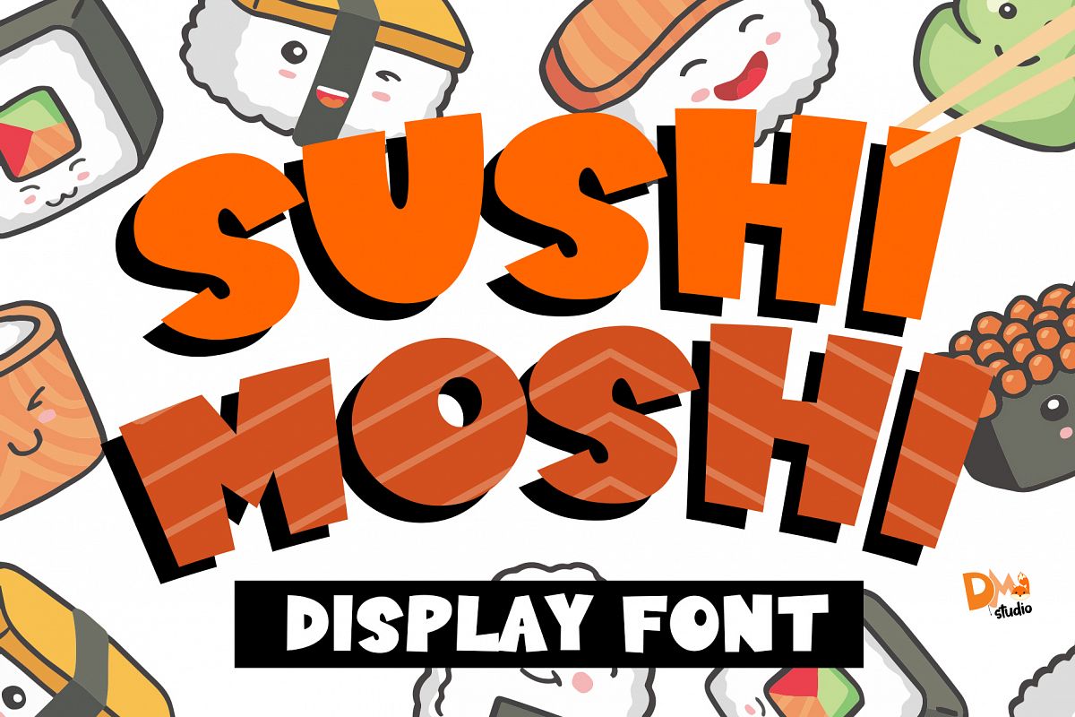 Sushi Moshi - Delicious Display Font example image 1