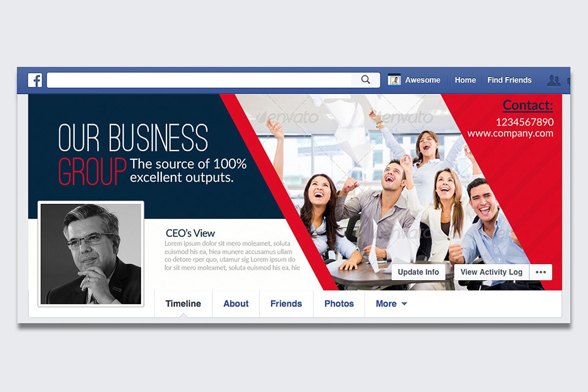 Business Facebook Timeline Cover example image 1
