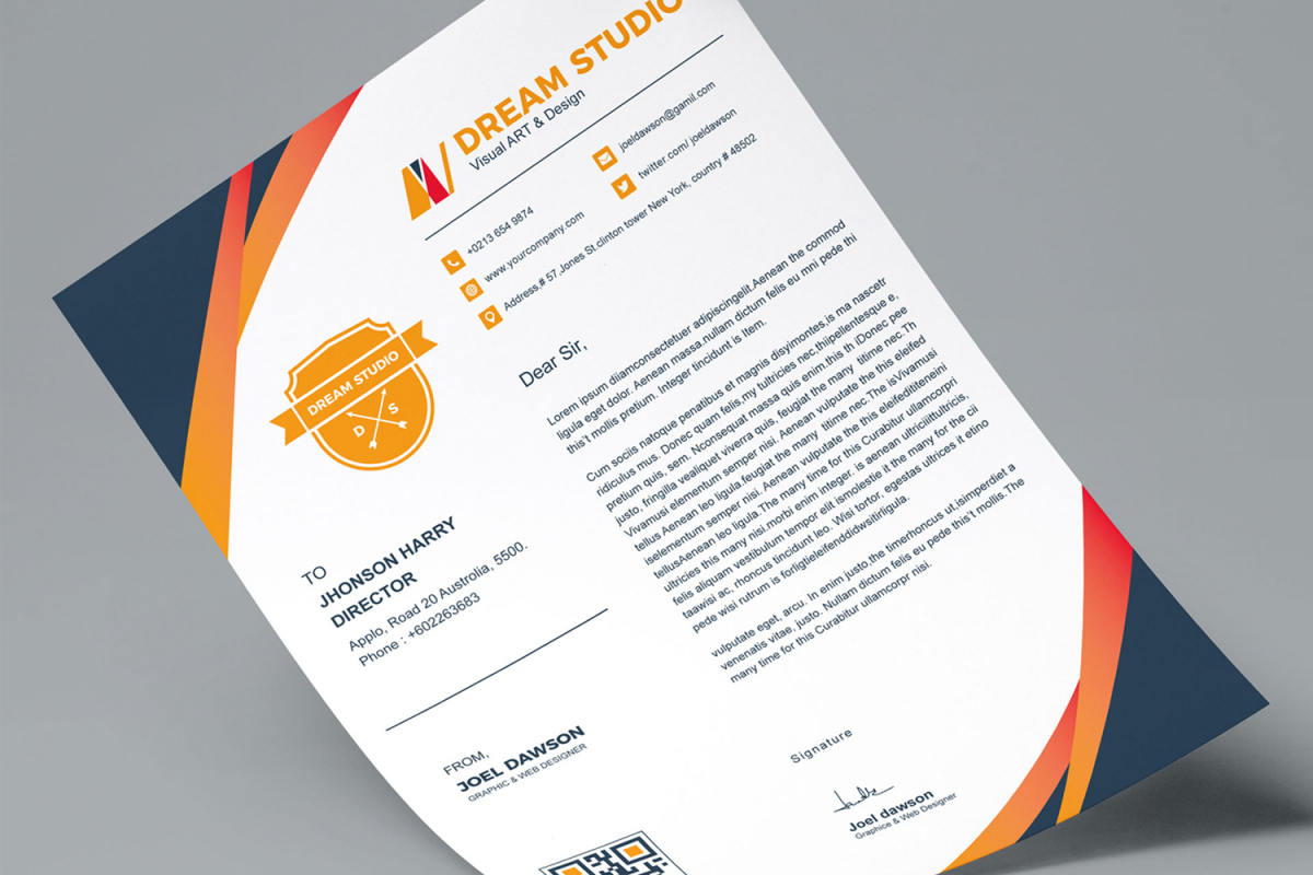Letterhead example image 1