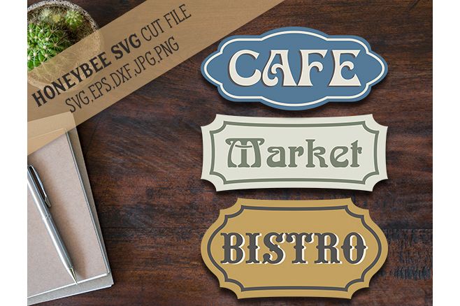 Bistro Cafe Market Bundle svg example image 1