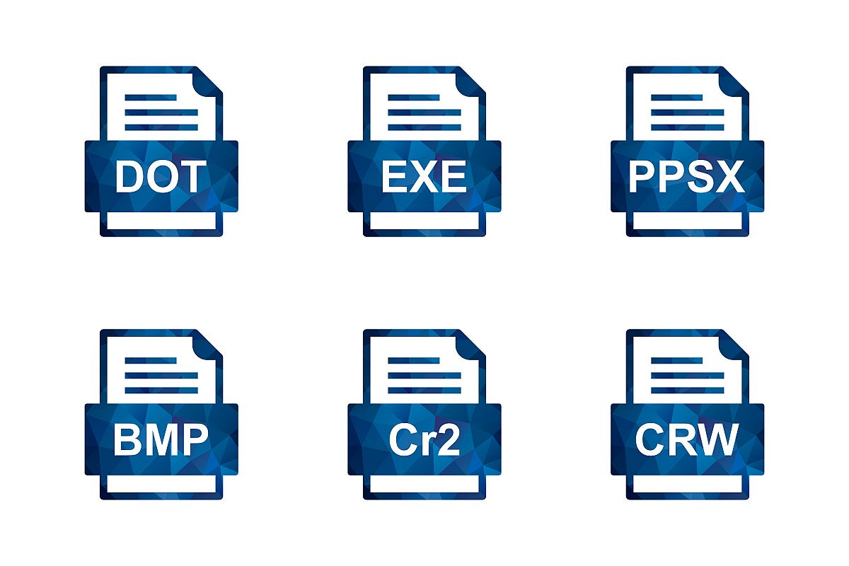 Set Of File Formats Icons example image 1