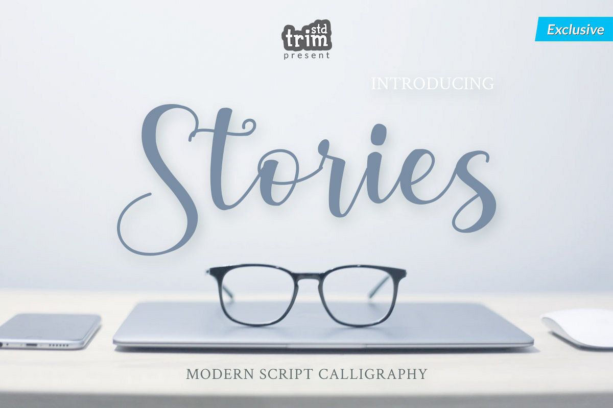Stories - Modern Calligraphy Font example image 1