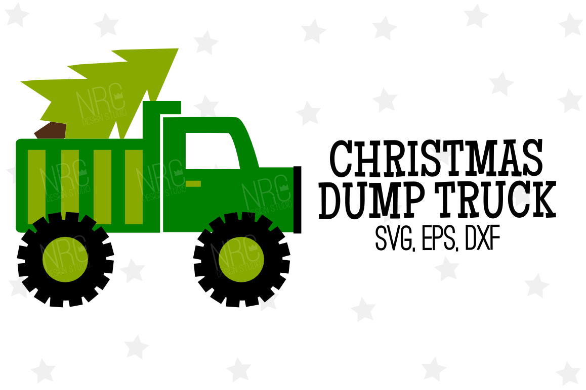 Download Christmas Dump Truck SVG File