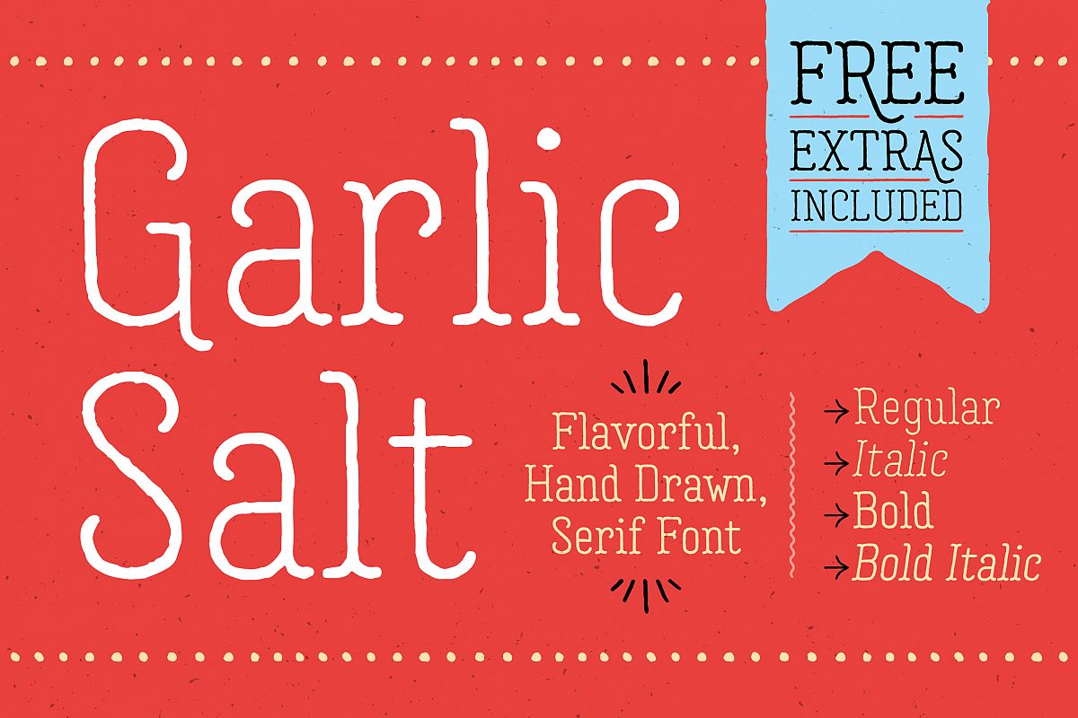 Garlic Salt Font Family example image 1
