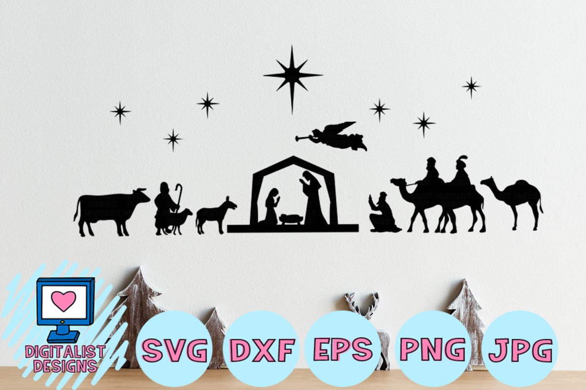 Download Nativity Scene SVG