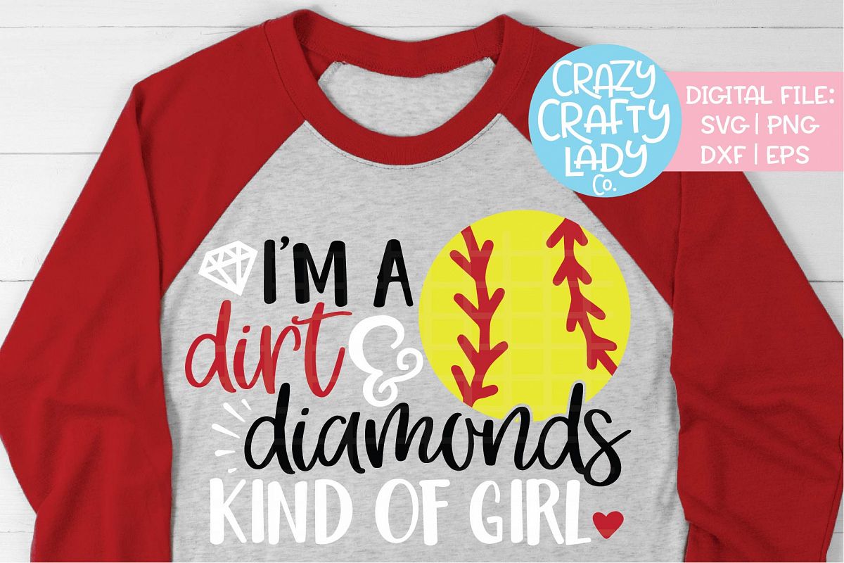I'm a Dirt & Diamonds Kind of Girl SVG DXF EPS PNG Cut File example image 1
