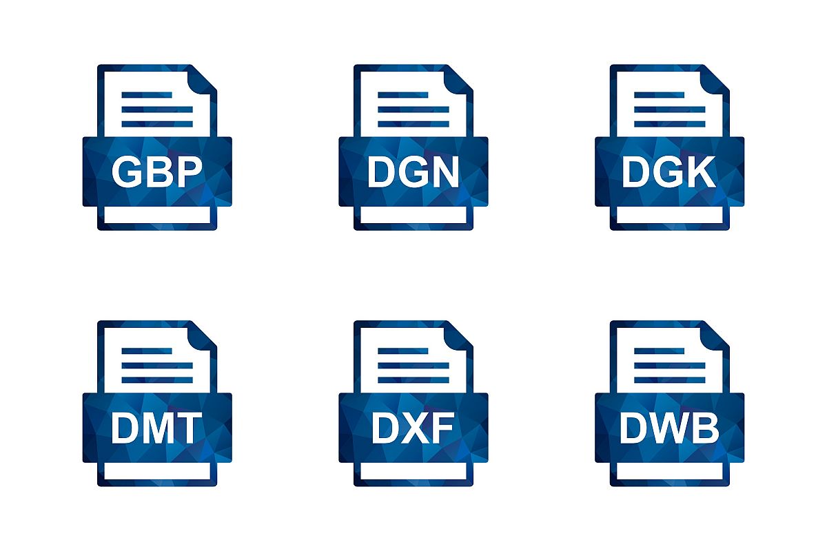 Set Of File Formats Icons example image 1