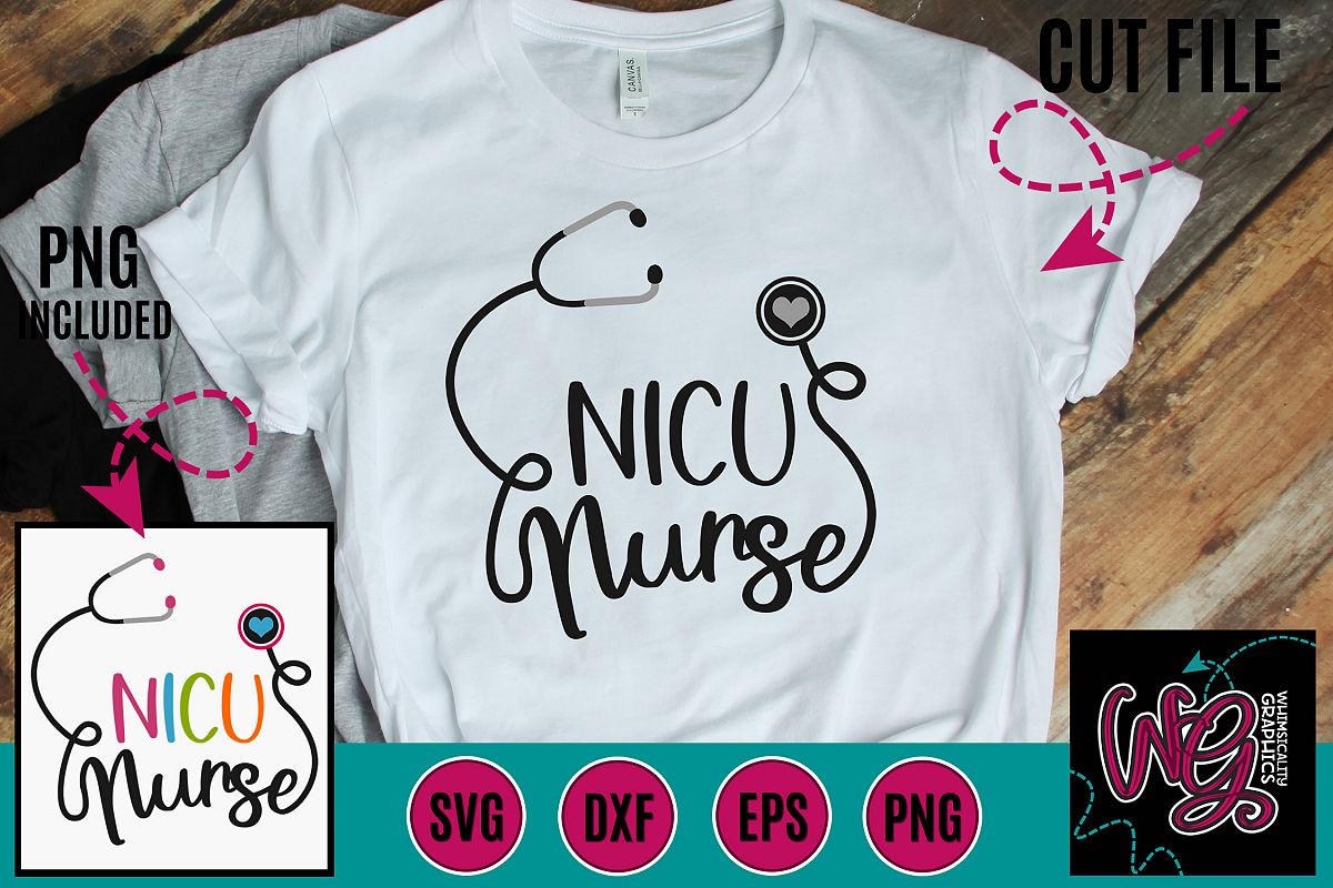 NICU Nurse SVG DXF PNG EPS example image 1