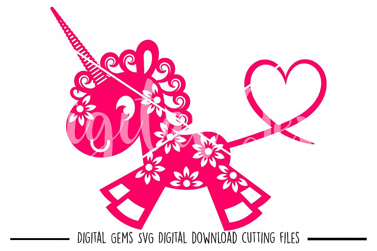 Unicorn SVG / DXF / EPS / PNG files example image 1