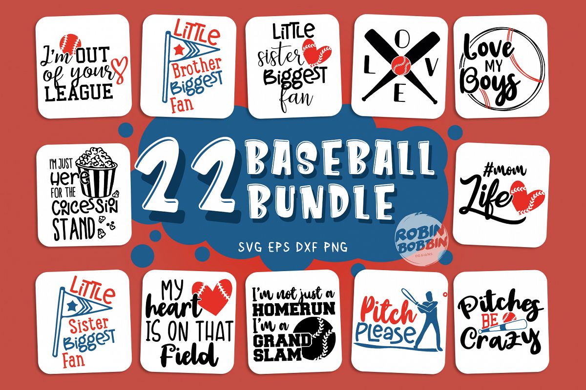 Big Baseball Bundle vol.2 - Baseball SVG Bundle example image 1