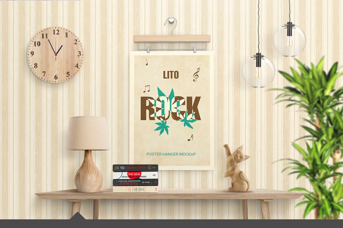 Poster Hanger Mockup example image 1