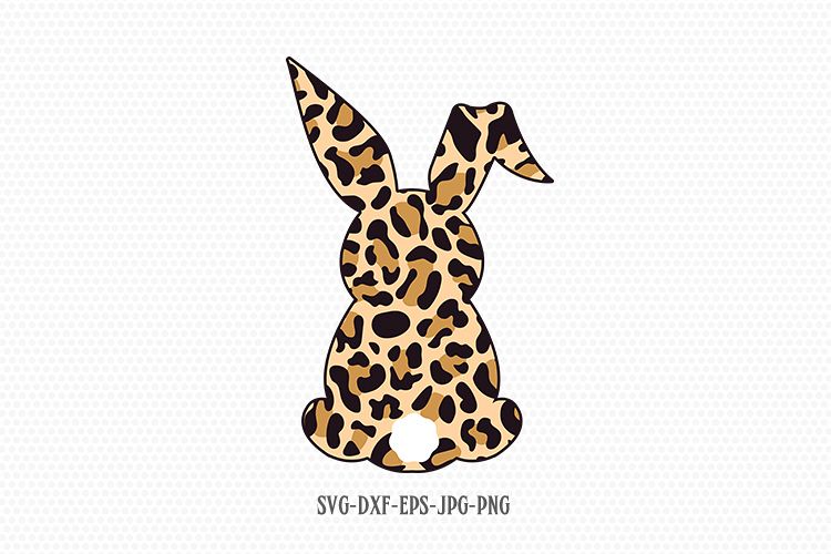 Download Easter cheetah print Bunny svg, Easter svg, Rabbit svg