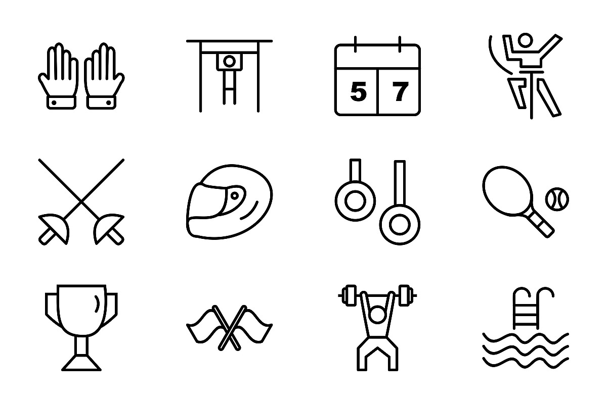 Set Of Sports And Game Icons example image 1