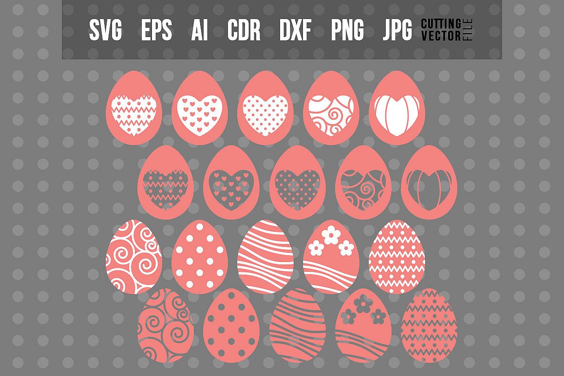 Easter Eggs - SVG Bundle example image 1