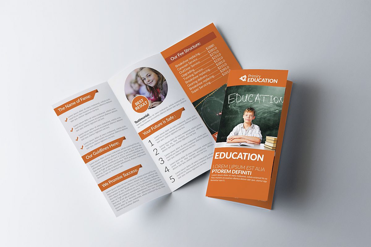 Kids Education Trifold Brochures example image 1