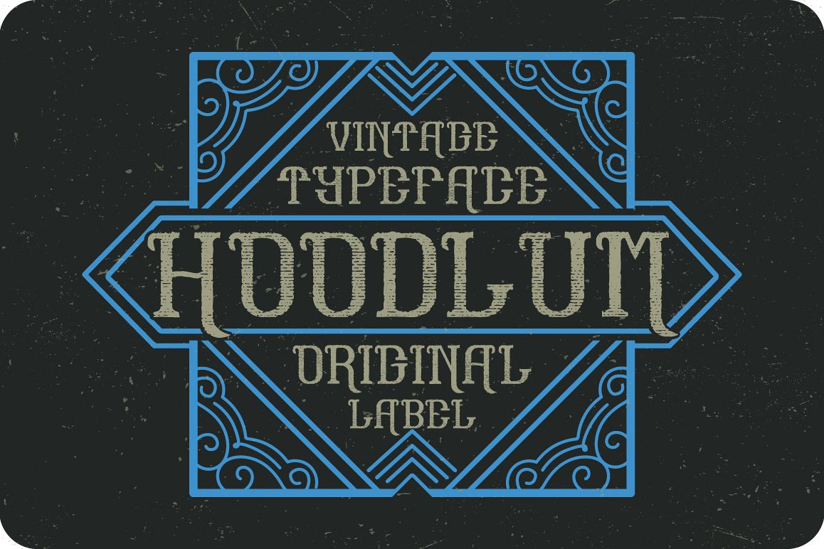 Hoodlum label font example image 1
