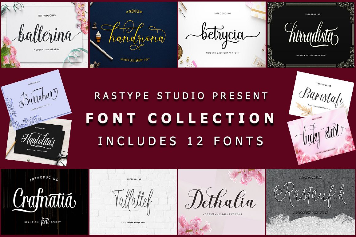 Font Collection | 12 Font example image 1