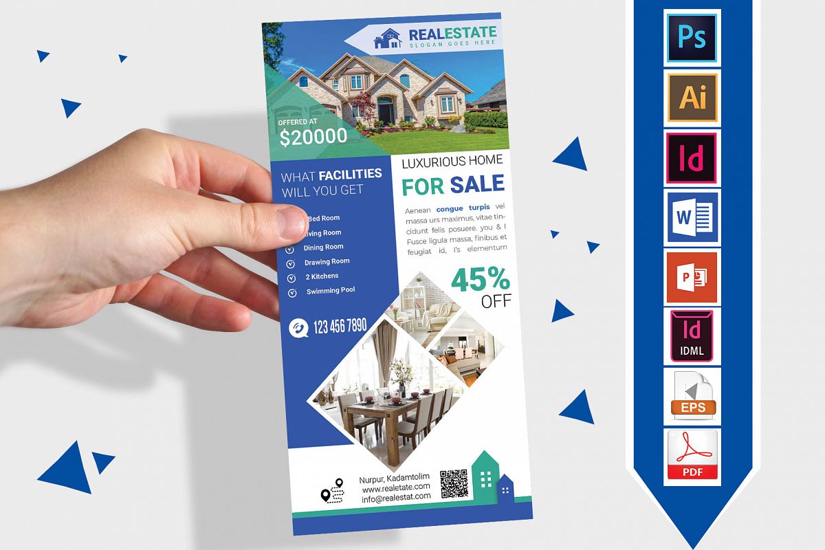 Rack Card | Real Estate DL Flyer Vol-03 example image 1