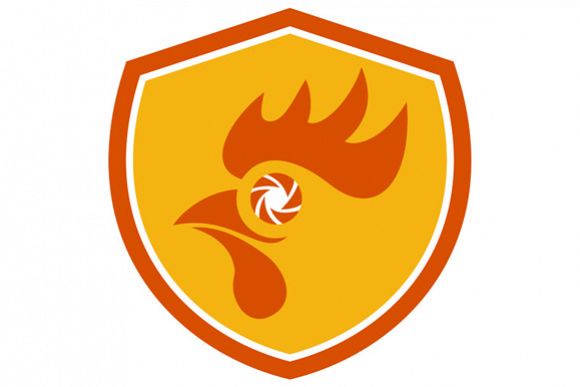 Rooster Eye Shutter Crest Retro example image 1