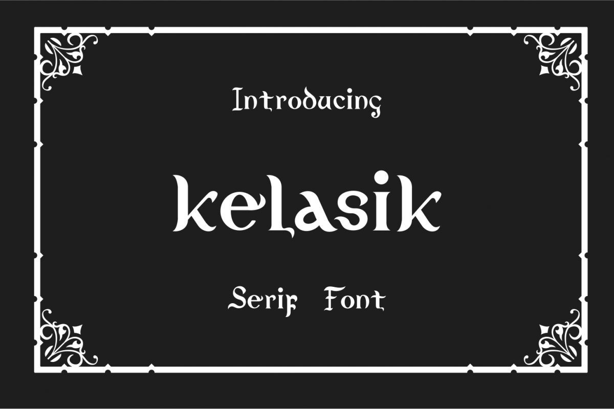 Kelasik Font example image 1