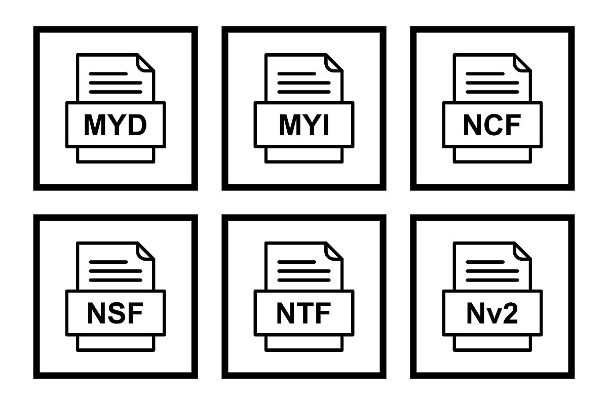 Set Of File Formats Icons example image 1