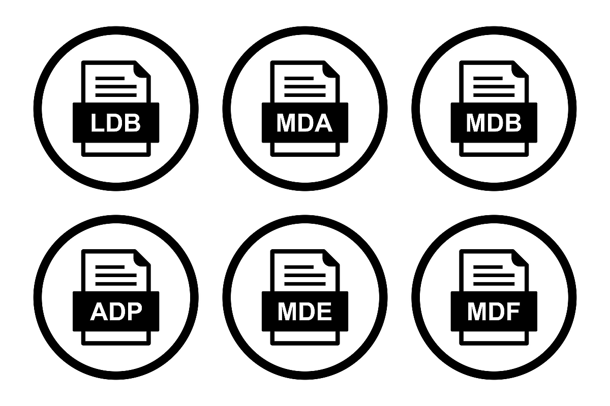 Set Of File Formats Icons example image 1