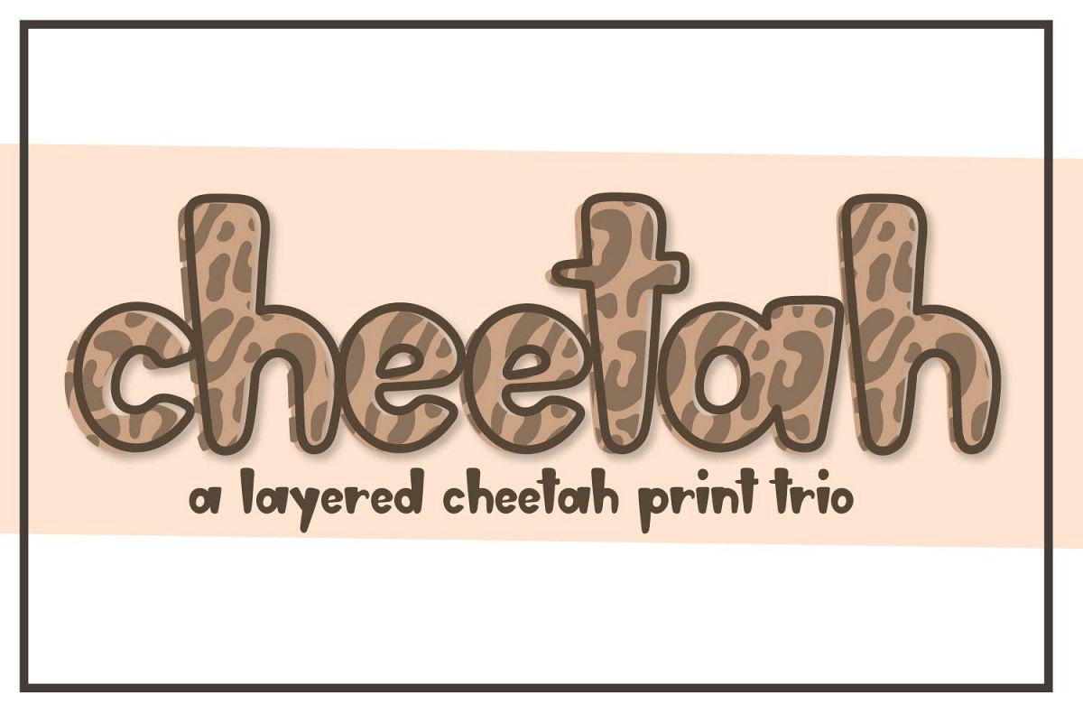 Cheetah - A Layered Cheetah Print Trio example image 1