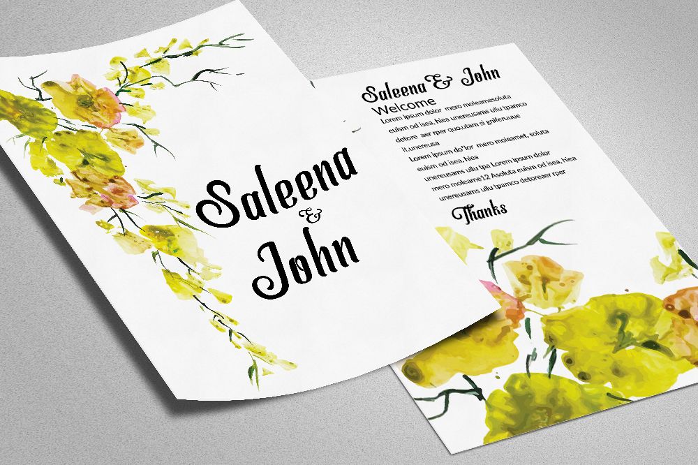 Double Sided Save The Date Card example image 1