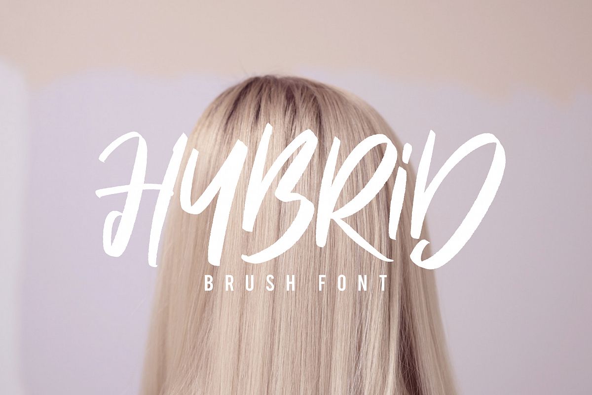 Hybrid Brush Font example image 1
