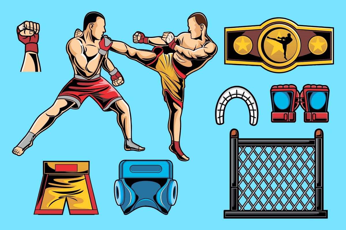 Mixed Martial Arts Vector Pack example image 1