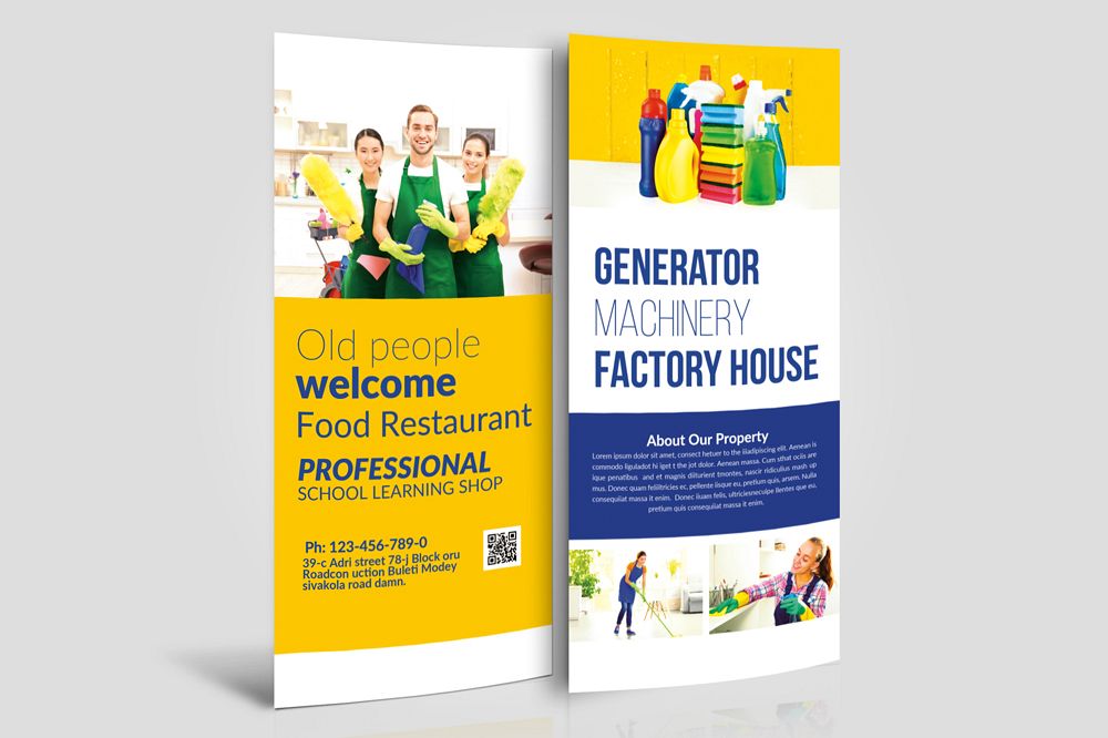 Cleaning Service Rack Card Template example image 1