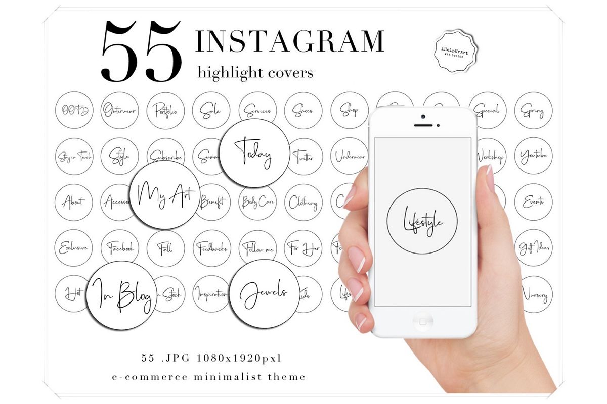 Instagram Highlight Covers Text Icons example image 1