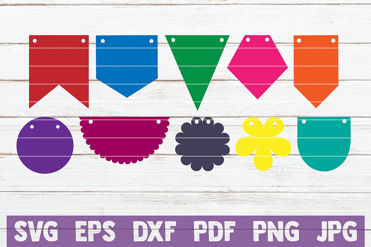 10 Bunting banner SVG Cut Files | instant download (219447) | Cut Files